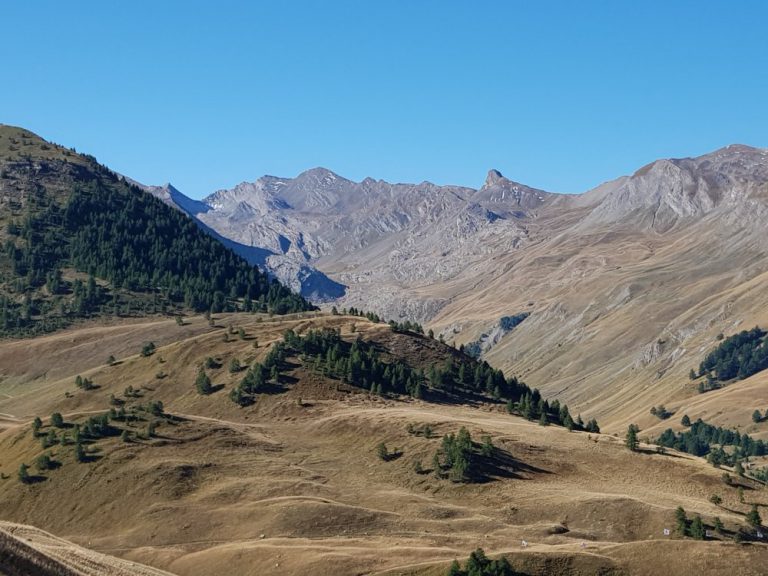 Blick zum gestrigen Wanderweg