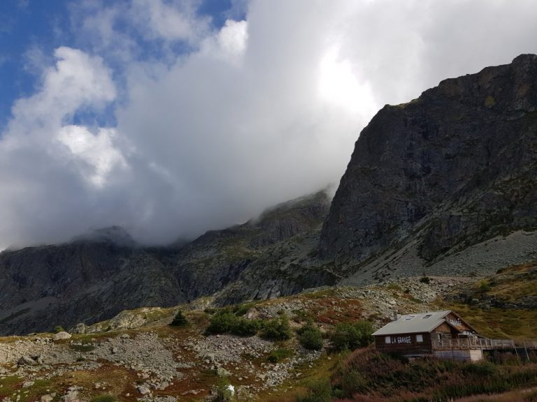 Wolken über dem Refuge de la Fare