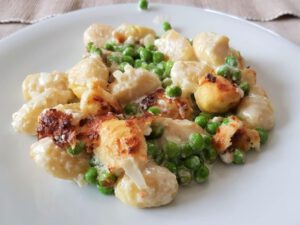 Gnocci mit Erbsen und Parmesan