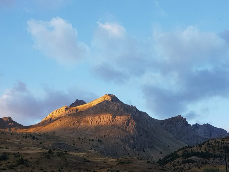 Sonnenuntergang in Larche