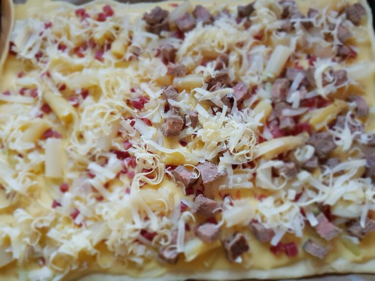 Spargel-Pizza