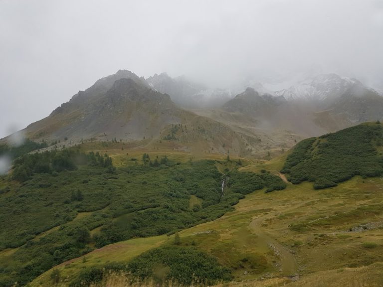 Blick vom Stellplatz in Vars