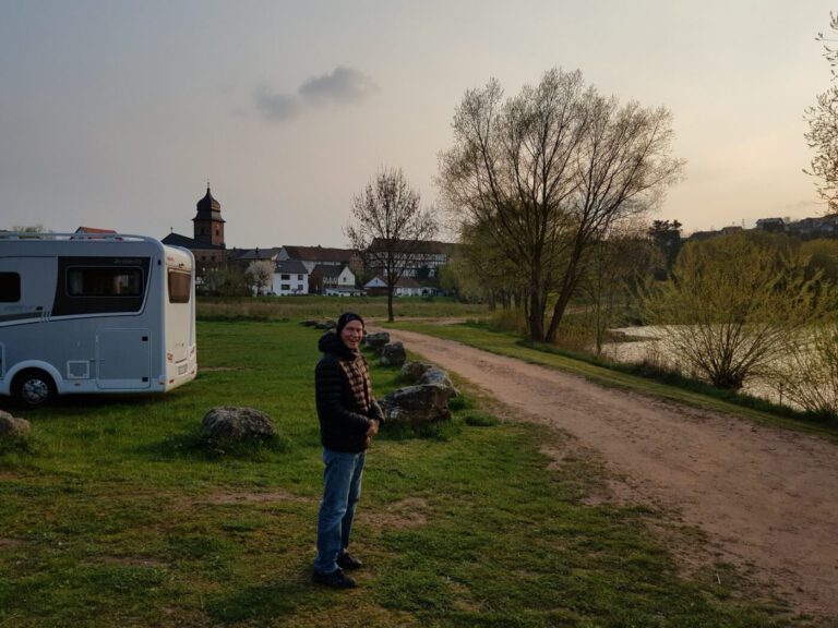 Abendstimmung am Stellplatz Bebra