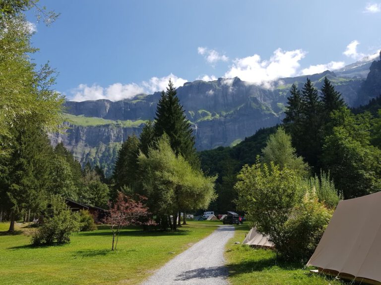 Blick über den Campingplatz